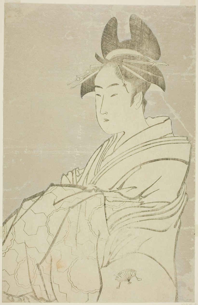 Miyato f te Ogi ve Wo, kamelya plan d araştırmasını destekler (Ogear, Miyato, kamelya, inceleme) by Kitagawa Utamaro