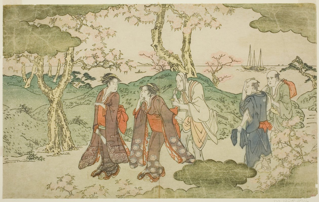 Goten Dağı, resimli kitaptan "Fugen Heykeli (Fugen-zo)" by Kitagawa Utamaro