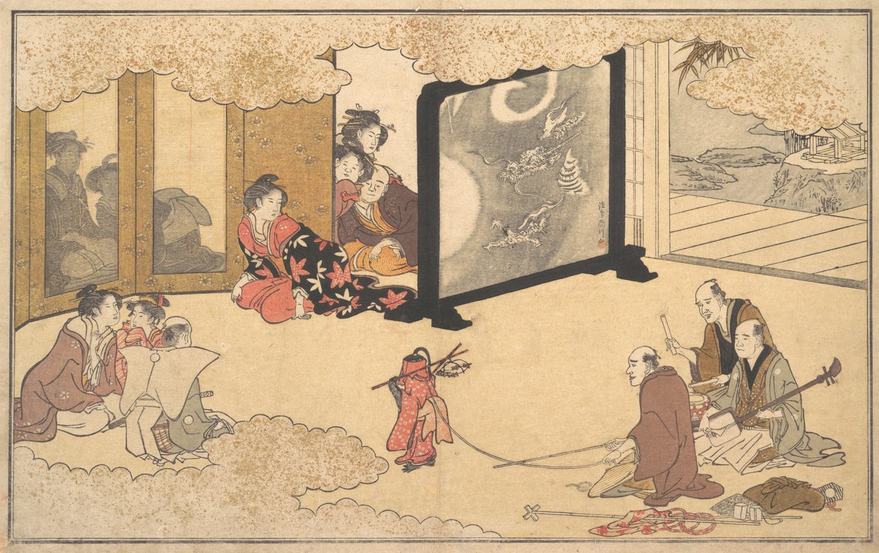 Bir Performans Görmek, 1789. by Kitagawa Utamaro