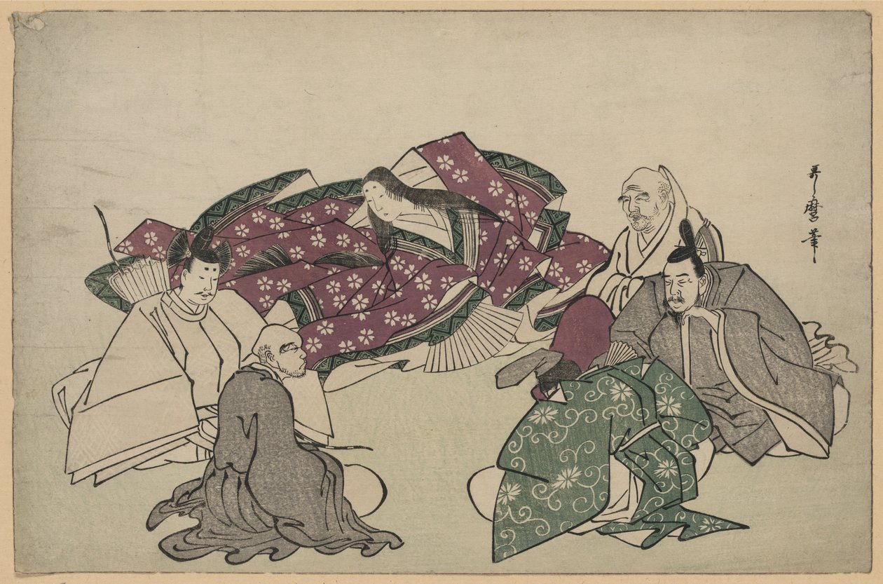 Six Poets (Rokkasen) by Kitagawa Utamaro