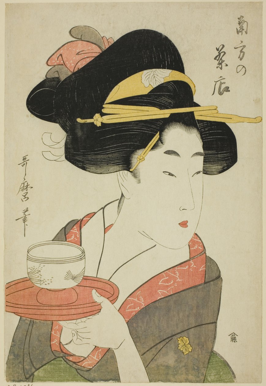 Güney Çayevi by Kitagawa Utamaro