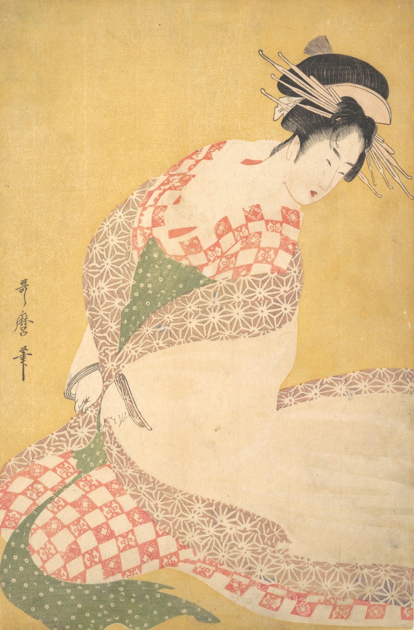 Dış Robe, ca. 1795. by Kitagawa Utamaro