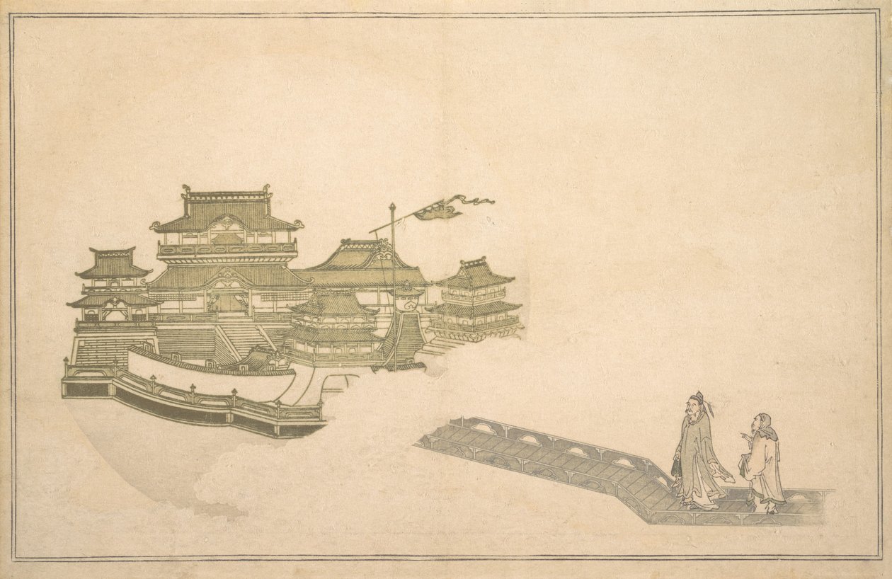 Aydaki Saray, 8. ay, 1789. by Kitagawa Utamaro