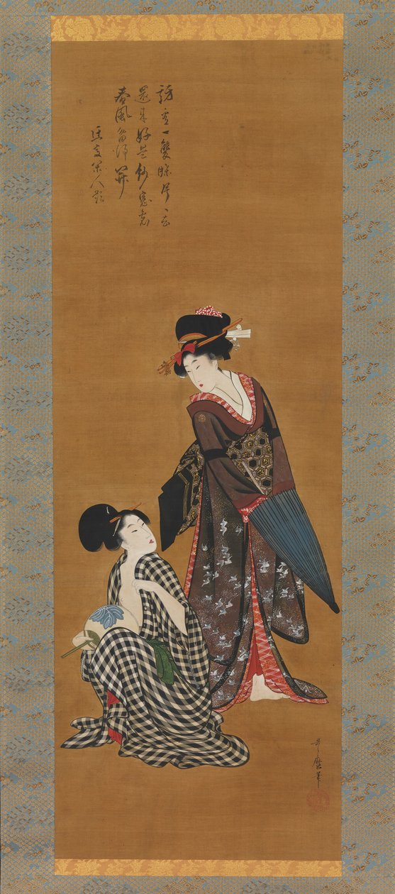 İki Güzeller, ca. 1801-4. by Kitagawa Utamaro