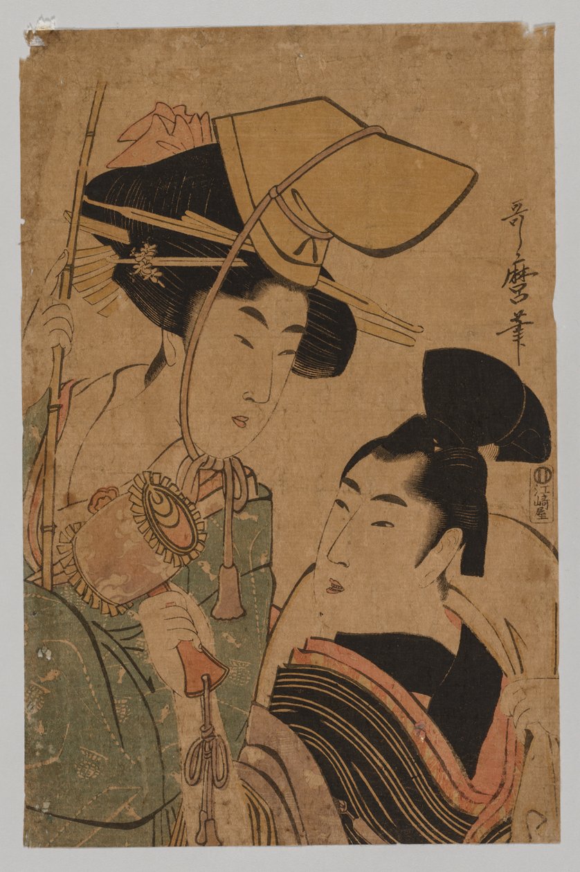 Şansı Temsil Eden Kadın, 1753-1806. by Kitagawa Utamaro
