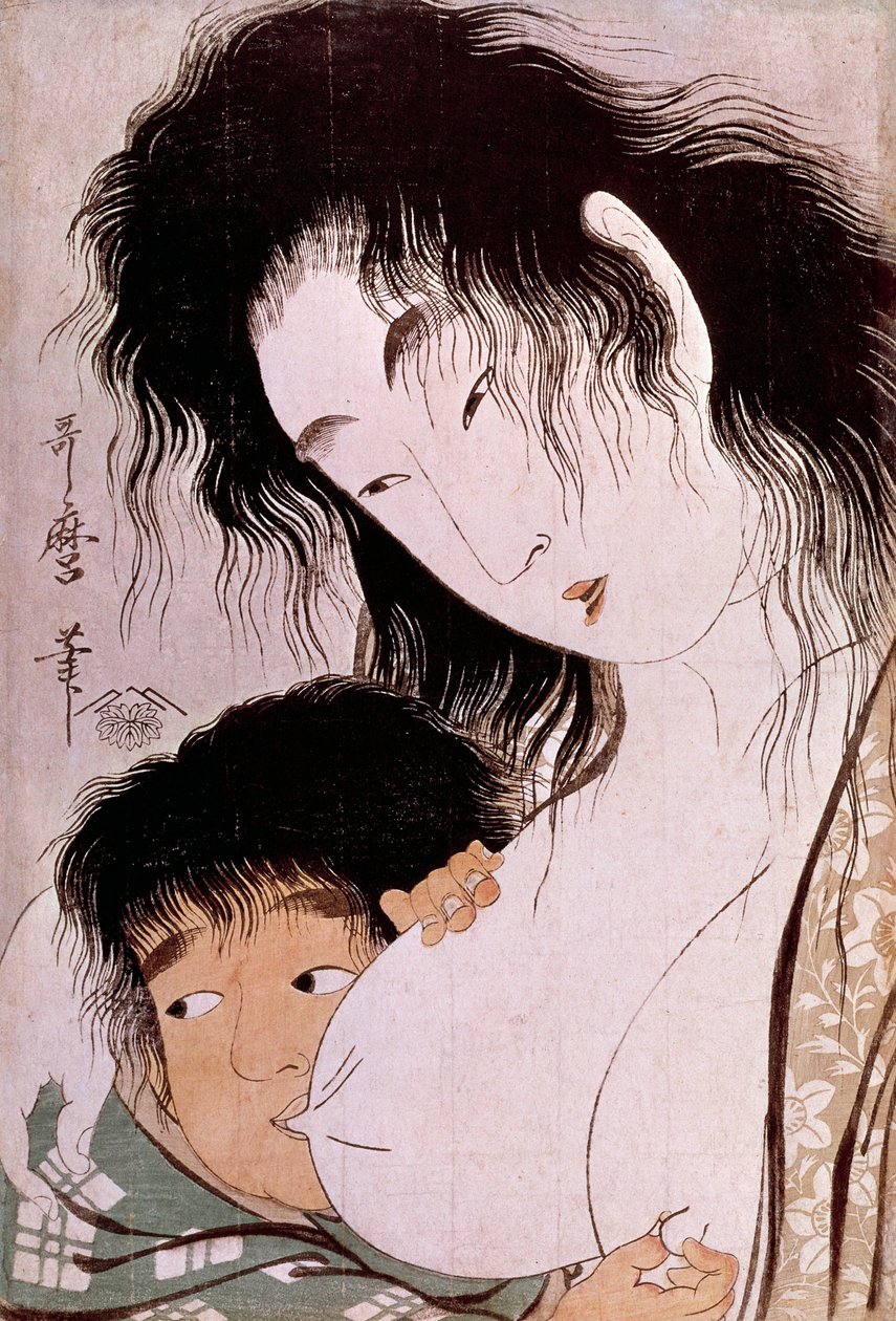 Yamauba ve Kintaro: Utamaro Kitagawa