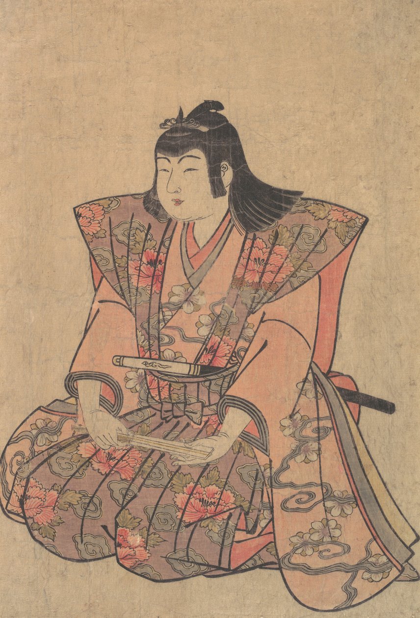 Bir Erkek Şarkıcı, 18. yüzyılın sonu ve 19. yüzyılın başı. by Kitao Shigemasa