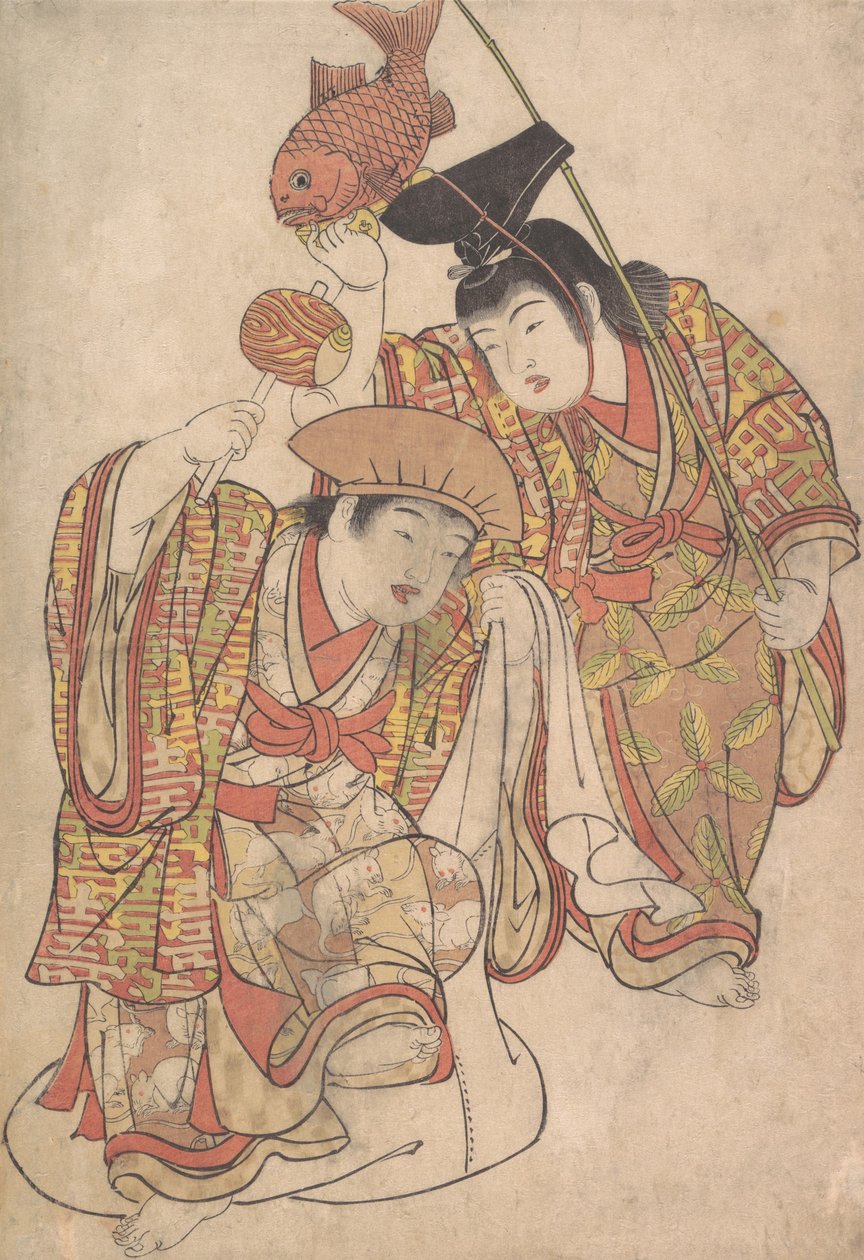Tomb ys Membran Weikin g As Daikoku Önerisi d Ebisu, değil mi? 1780. by Kitao Shigemasa