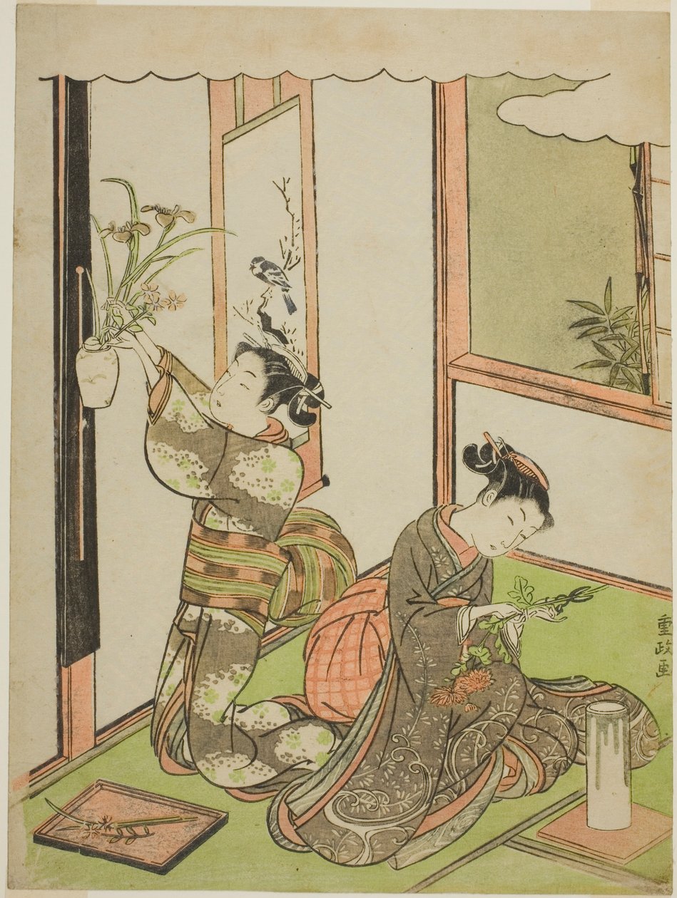 Çiçek Düzenleme by Kitao Shigemasa