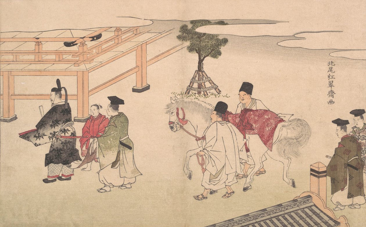 Hakuba no Sechie, 18. yüzyılın sonu ve 19. yüzyılın başı. by Kitao Shigemasa