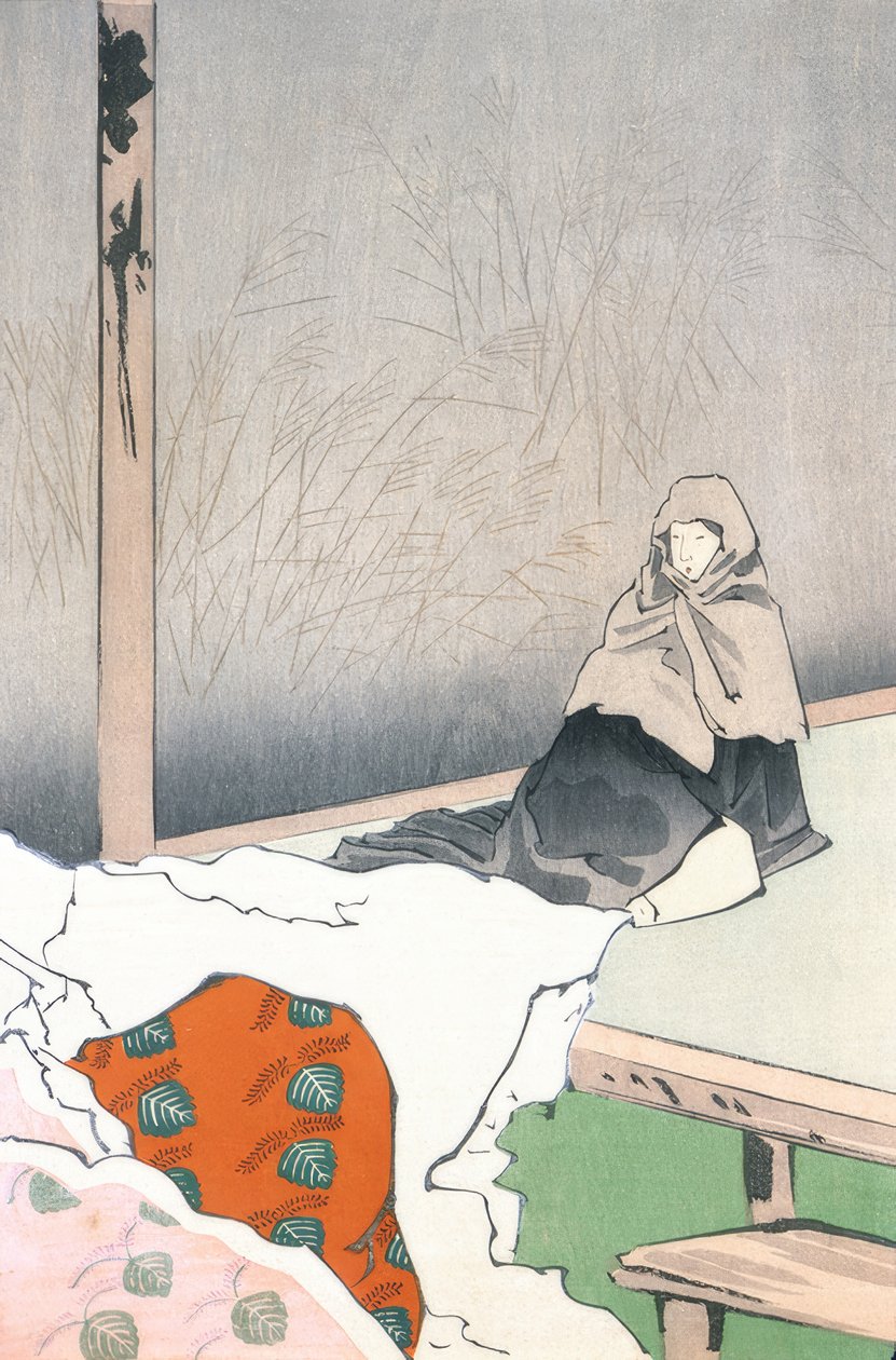 Die Tänzerin Hotoke Gozen bei Gioji by Kiyochika Kobayashi