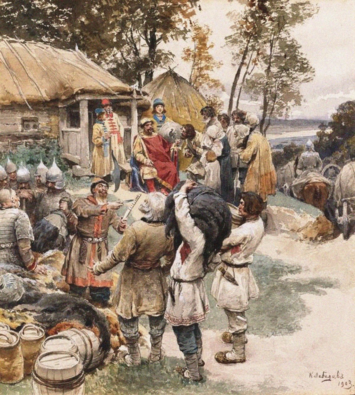 Poliudie Koleksiyoncu haraç. Kievli İgor, Drevlyans