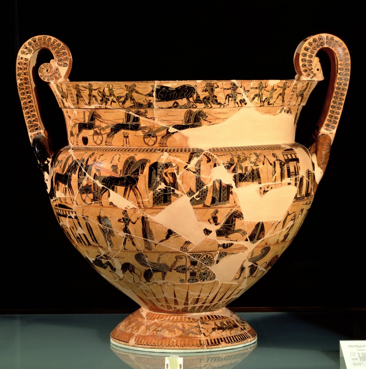 Ergotimos (MÖ 575-560) tarafından yapılan Francois Vazosunun B Yüzü, MÖ 570 dolayları (çömlek) by Kleitias Kleitias