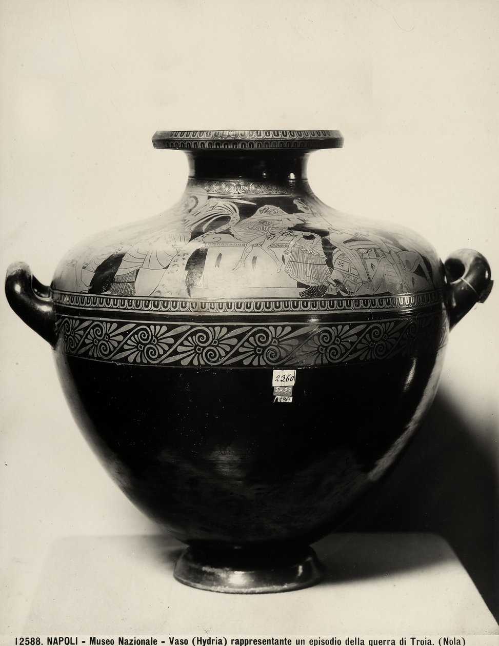 'Truva'nın Düşüşü' hidria, MÖ 480 dolayları (pişmiş toprak) by Kleophrades Painter (fl.500 475 BC)