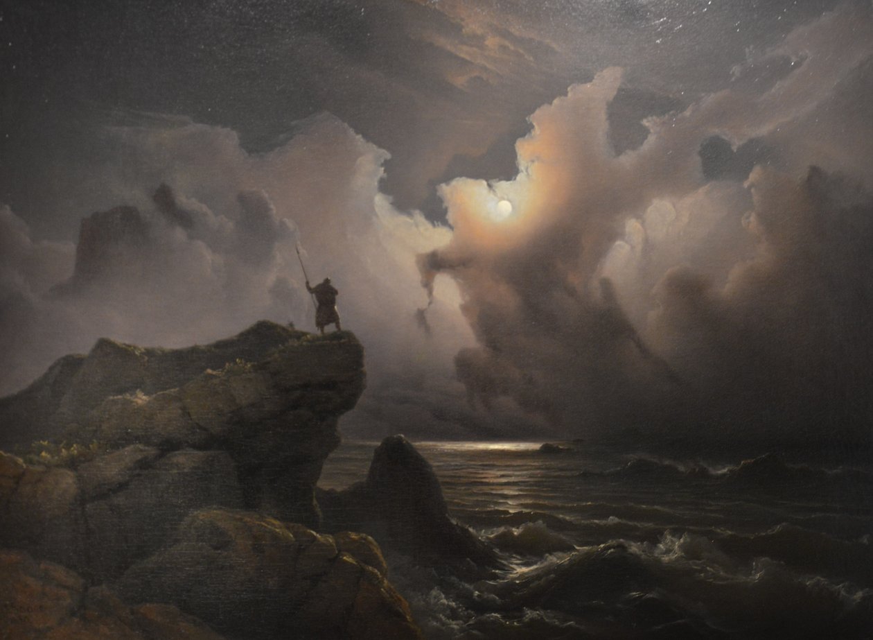 Norveç efsanesi döneminden fantastik görüntü by Knud Baade
