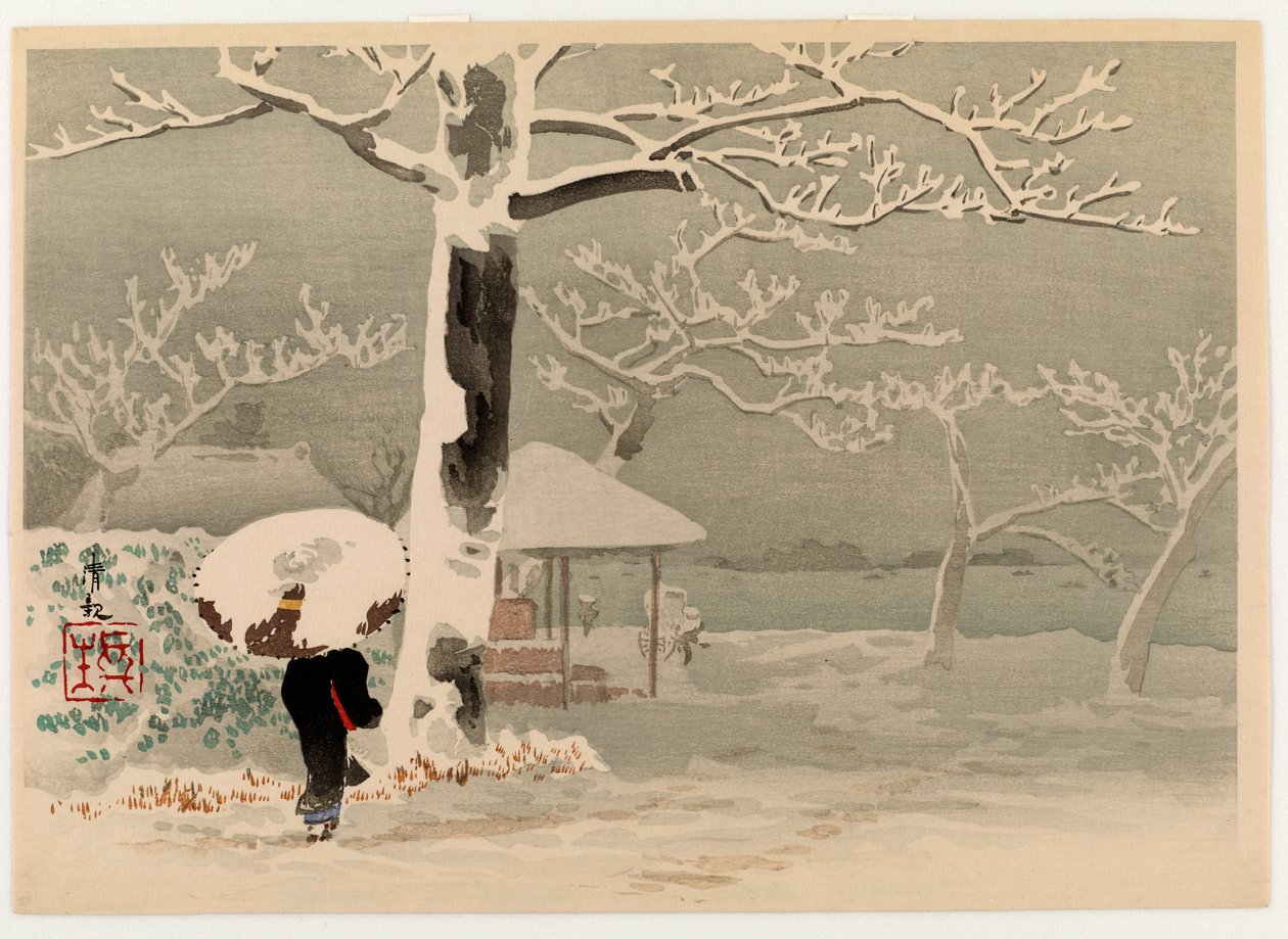 Sumida nehrinde kar, 1930
