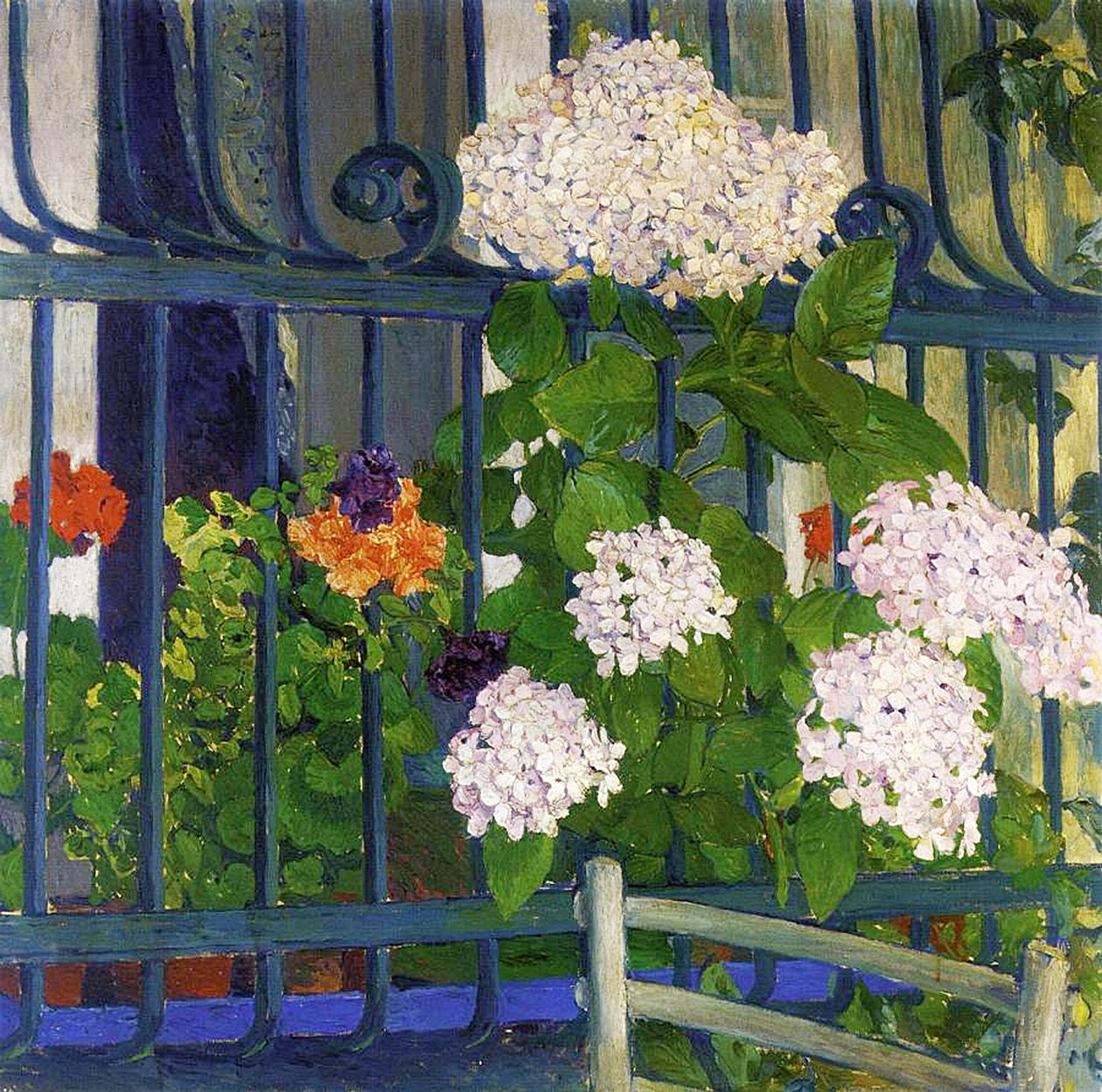 Geraniums  by Koloman Moser