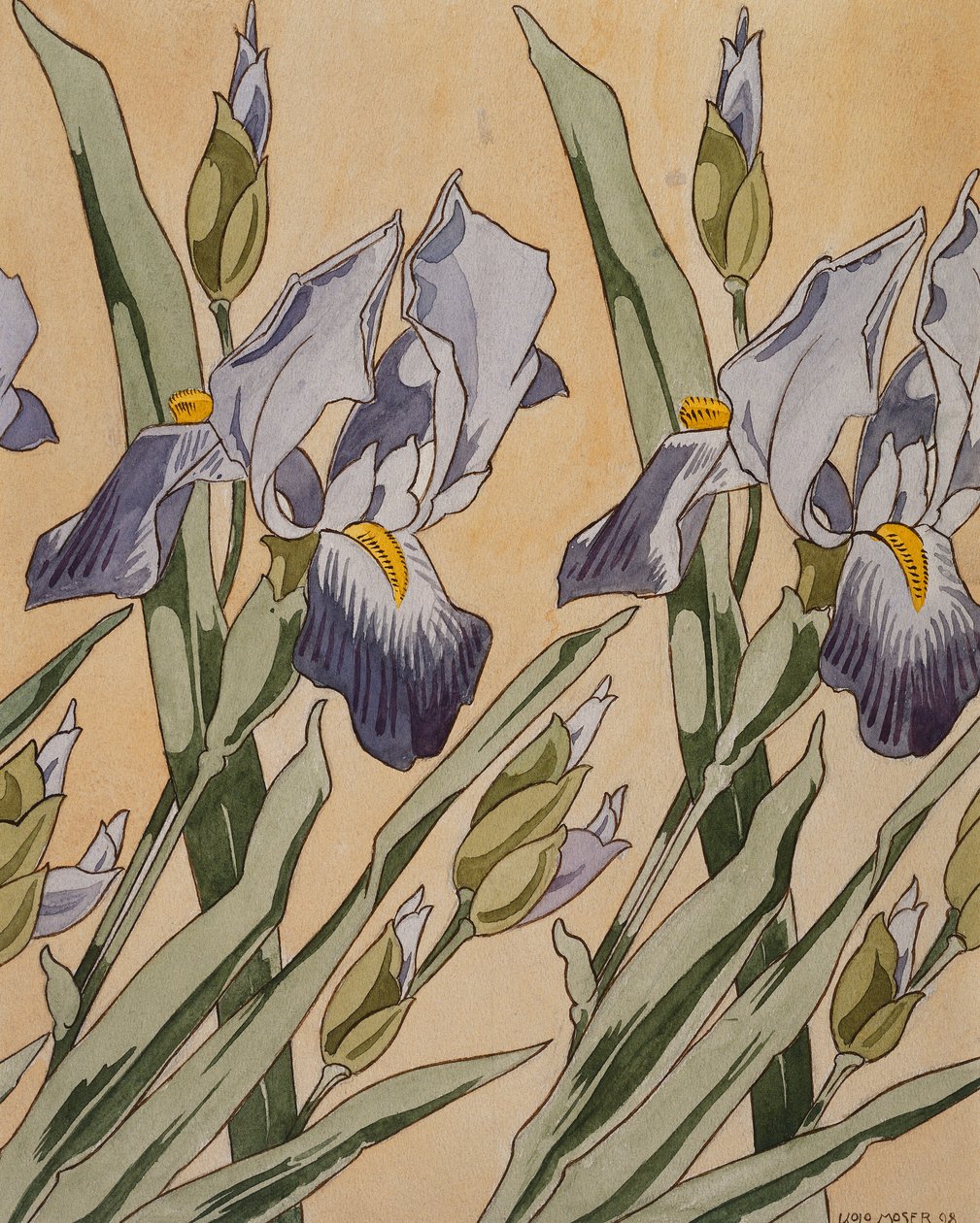 İris, 1898 by Koloman Moser
