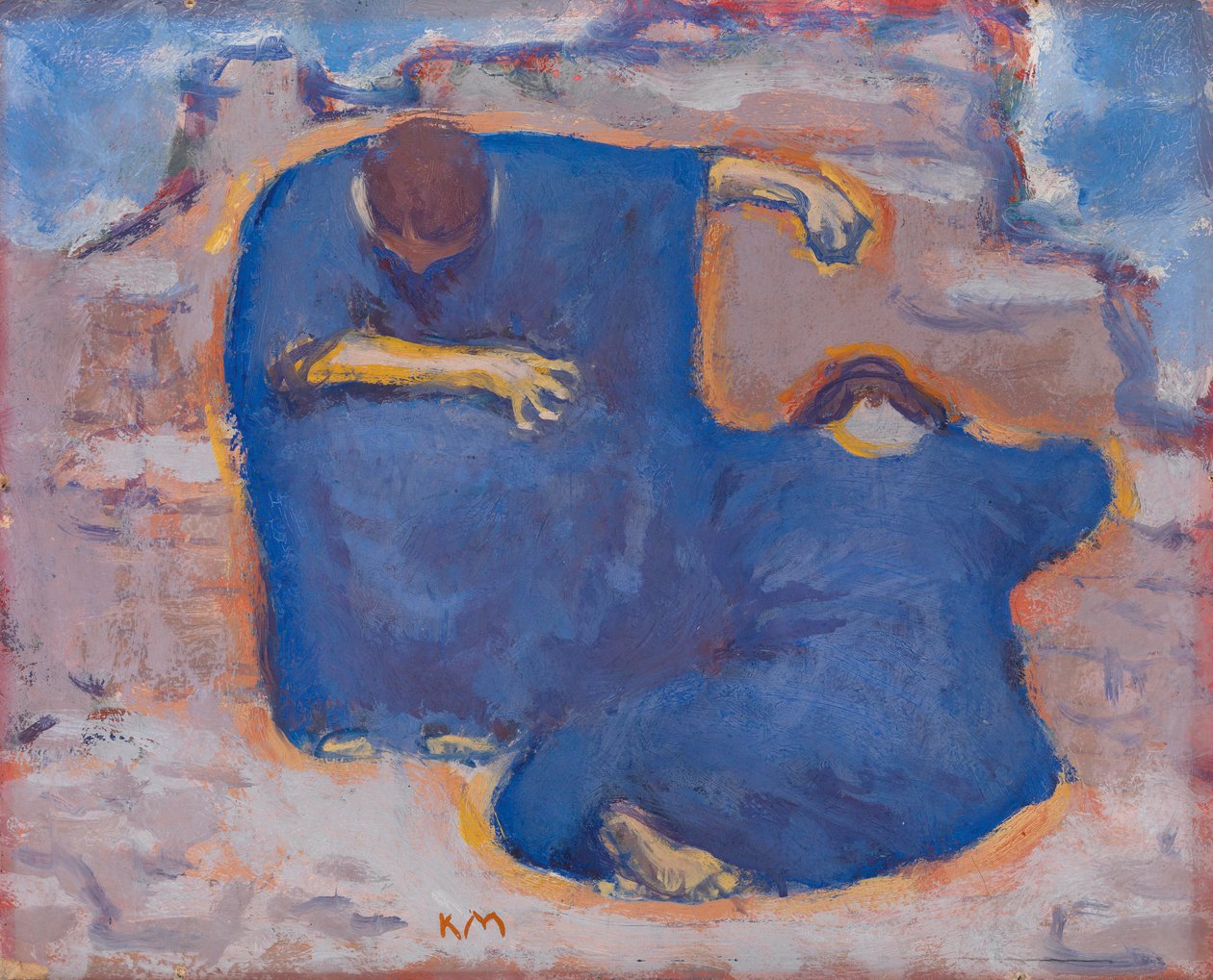 yas tutan kadınlar by Koloman Moser