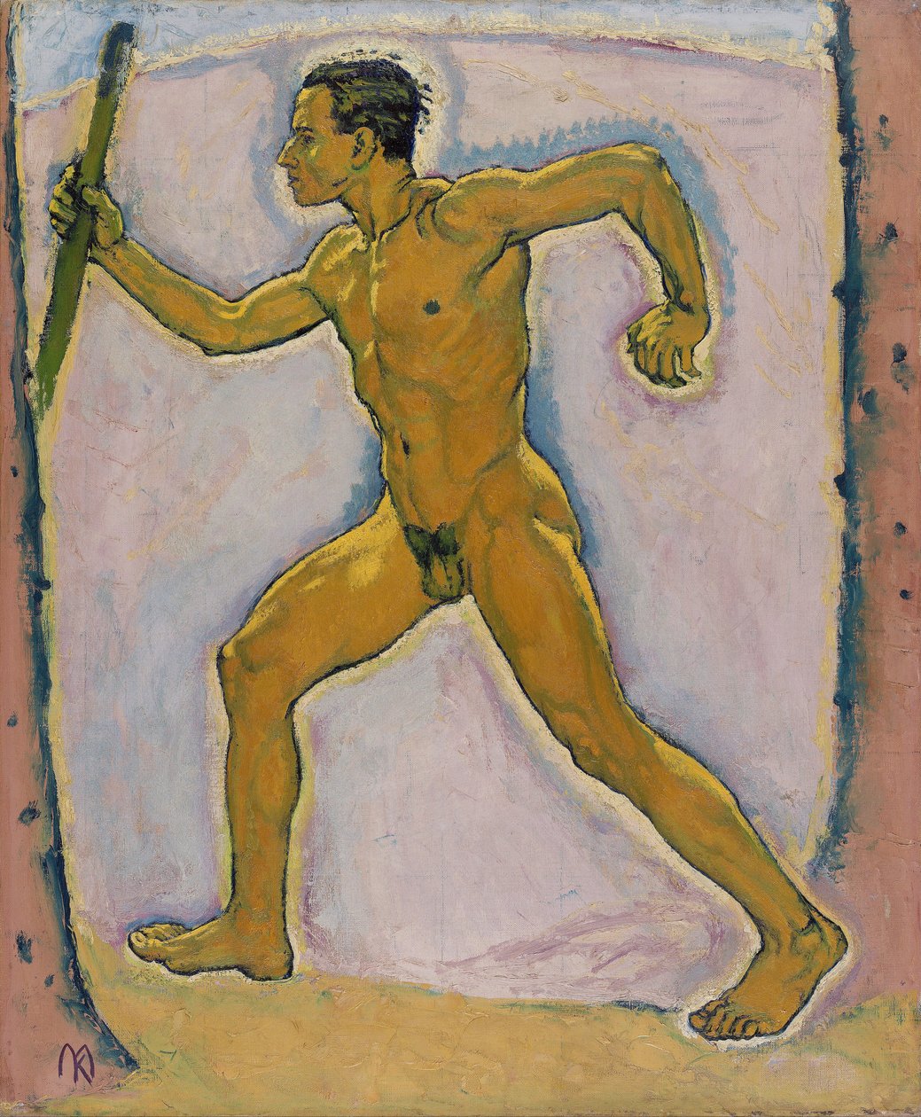 ""Yolcu"" (Yolcu) Tablo Koloman Moser (1868-1918) - 1914 - Tuval üzerine yağlı boya Dim 75.5x62.4 cm Leopold Müzesi, Viyana by Koloman Moser