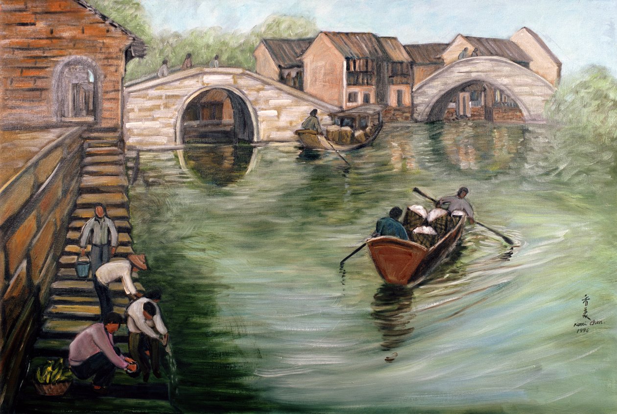 Dere Kenarında Çamaşır Yıkamak, 1995 by Komi Chen