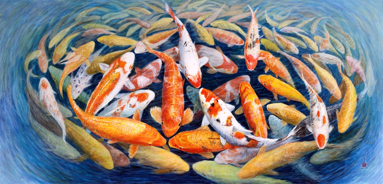 Hasret Kalpler, 2012 (Pirinç kağıdı üzerine Doğu Guajı) by Komi Chen