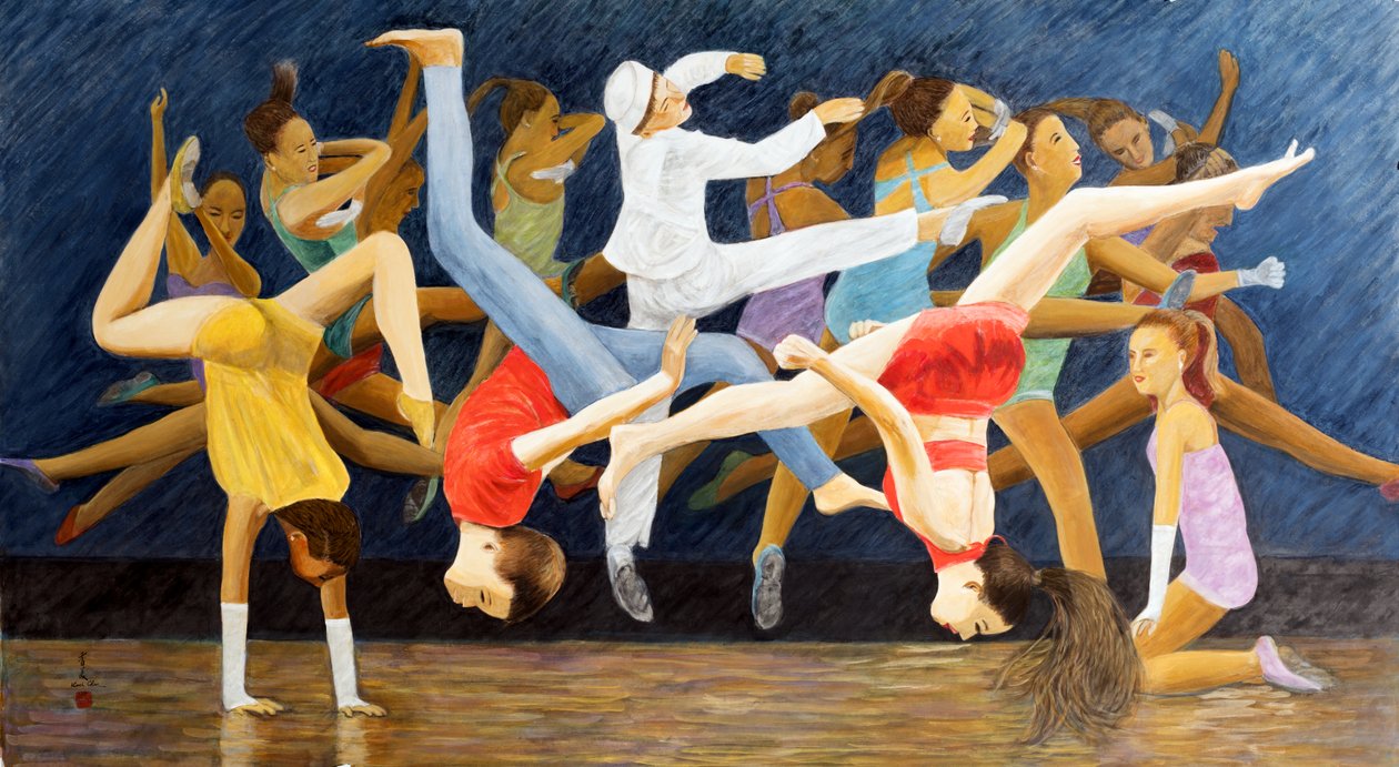 Precious Children, 2014 (Pirinç kağıdına doğu guajı) by Komi Chen
