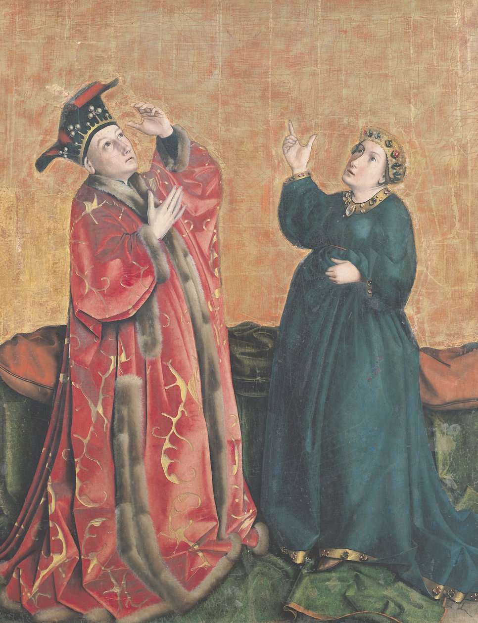 İmparator Augustus (MÖ 63-14) ve Tiburtine Sibyl, Mirror of Salvation Altarpiece
