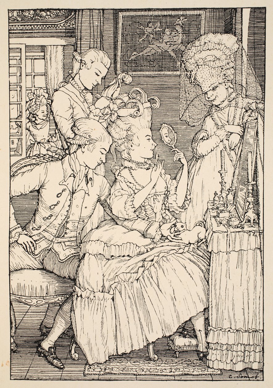 Tuvalet, 1918 by Konstantin Andreevic Somov