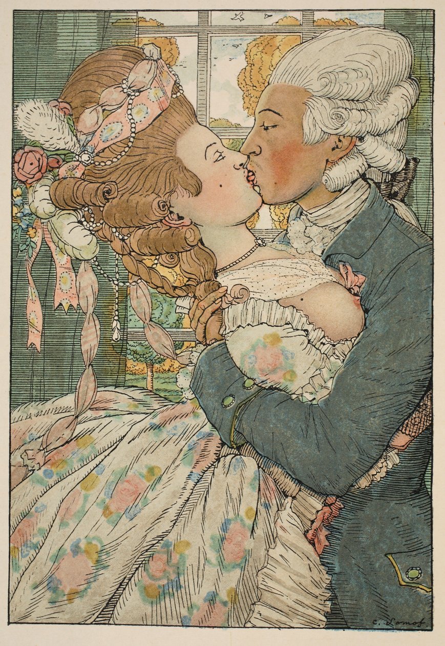 Öpücük, 1918 by Konstantin Andreevic Somov