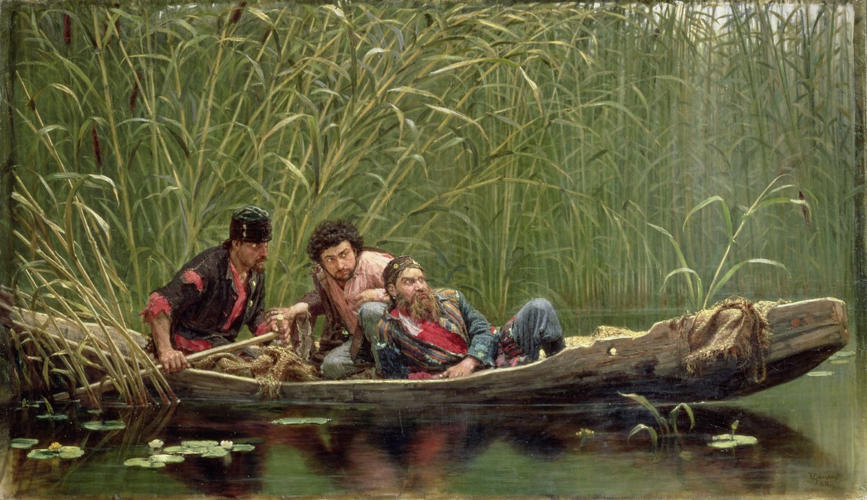 Şüpheli İnsanlar, 1882 by Konstantin Apollonovich Savitsky