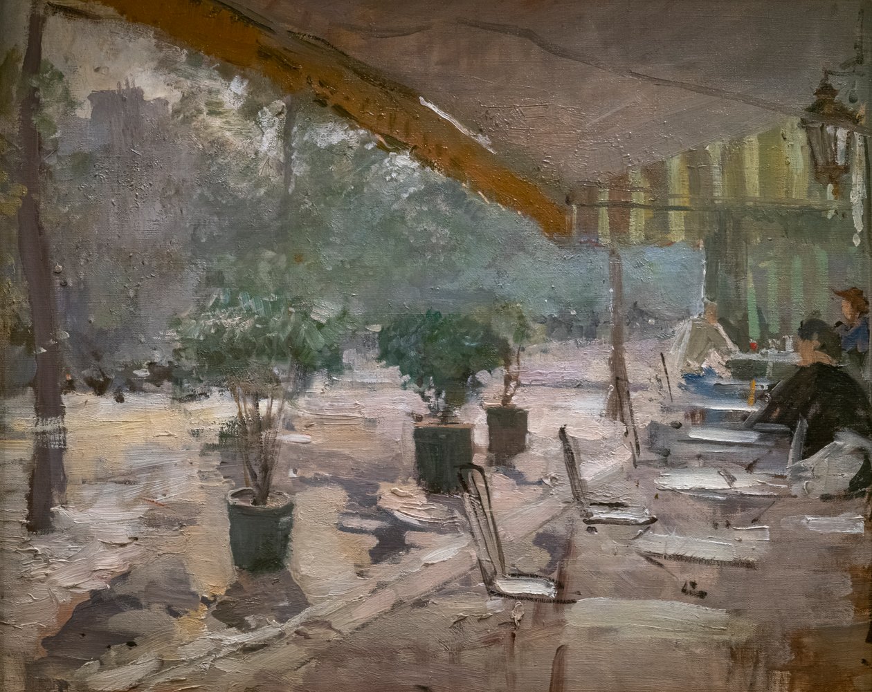 Paris Kafede by Konstantin Alekseevich Korovin