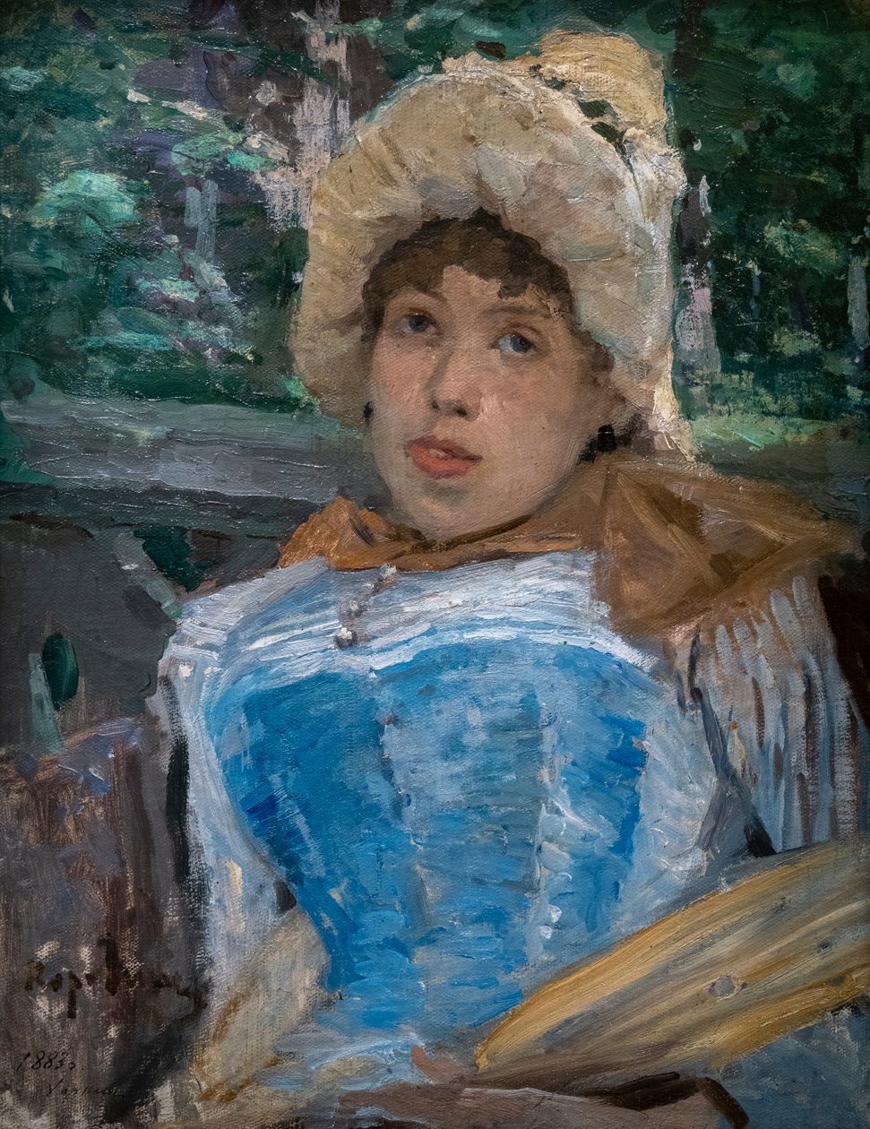 Bir Koro Kızının Portresi by Konstantin Alekseevich Korovin