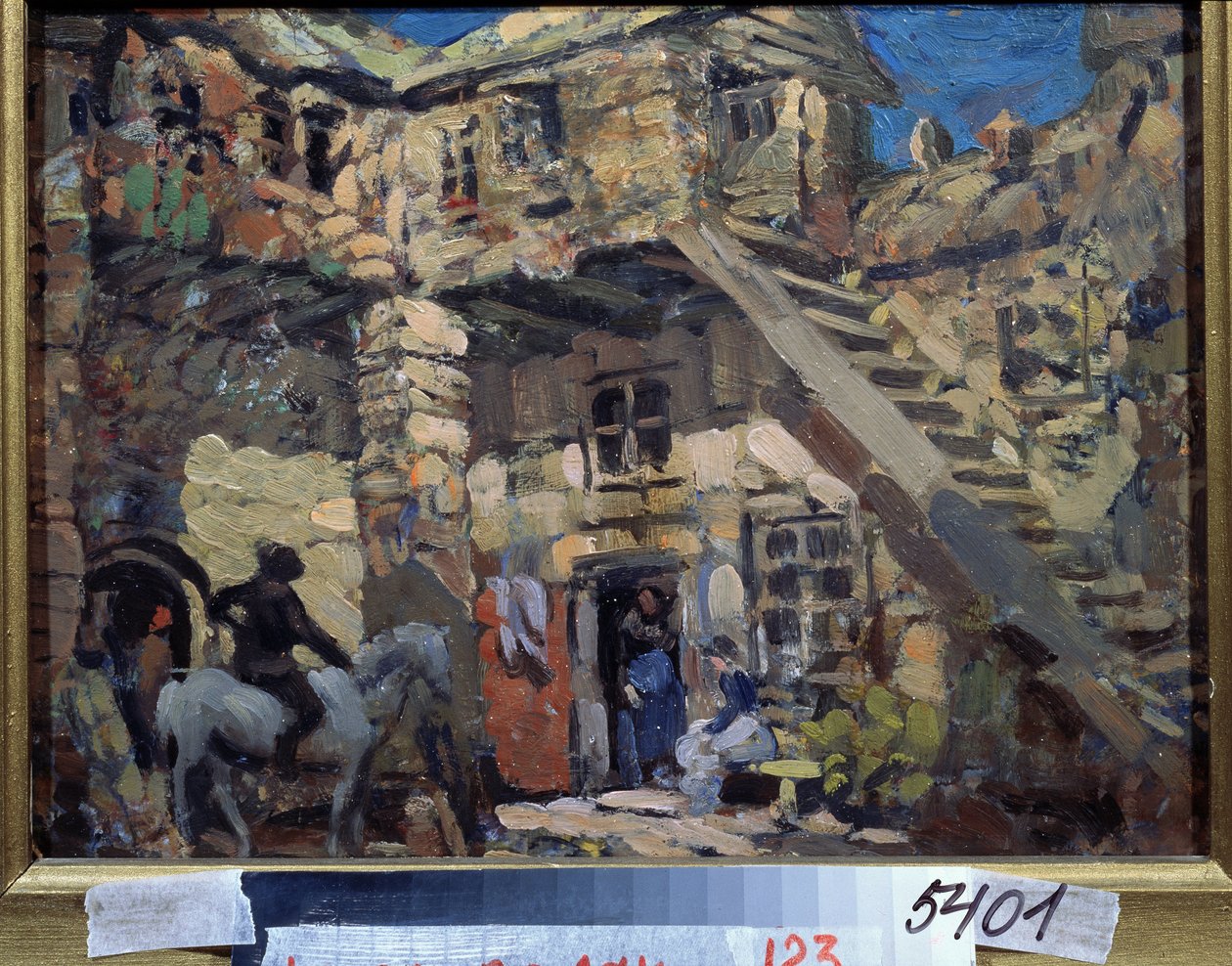 Leon (veya Ludwig) Minkus (1826-1917) tarafından Don Kişot balesi için sahne tasarımı (L. Minkus tarafından Don Kişot balesi için sahne tasarımı). Konstantin Alexeyevich Korovin