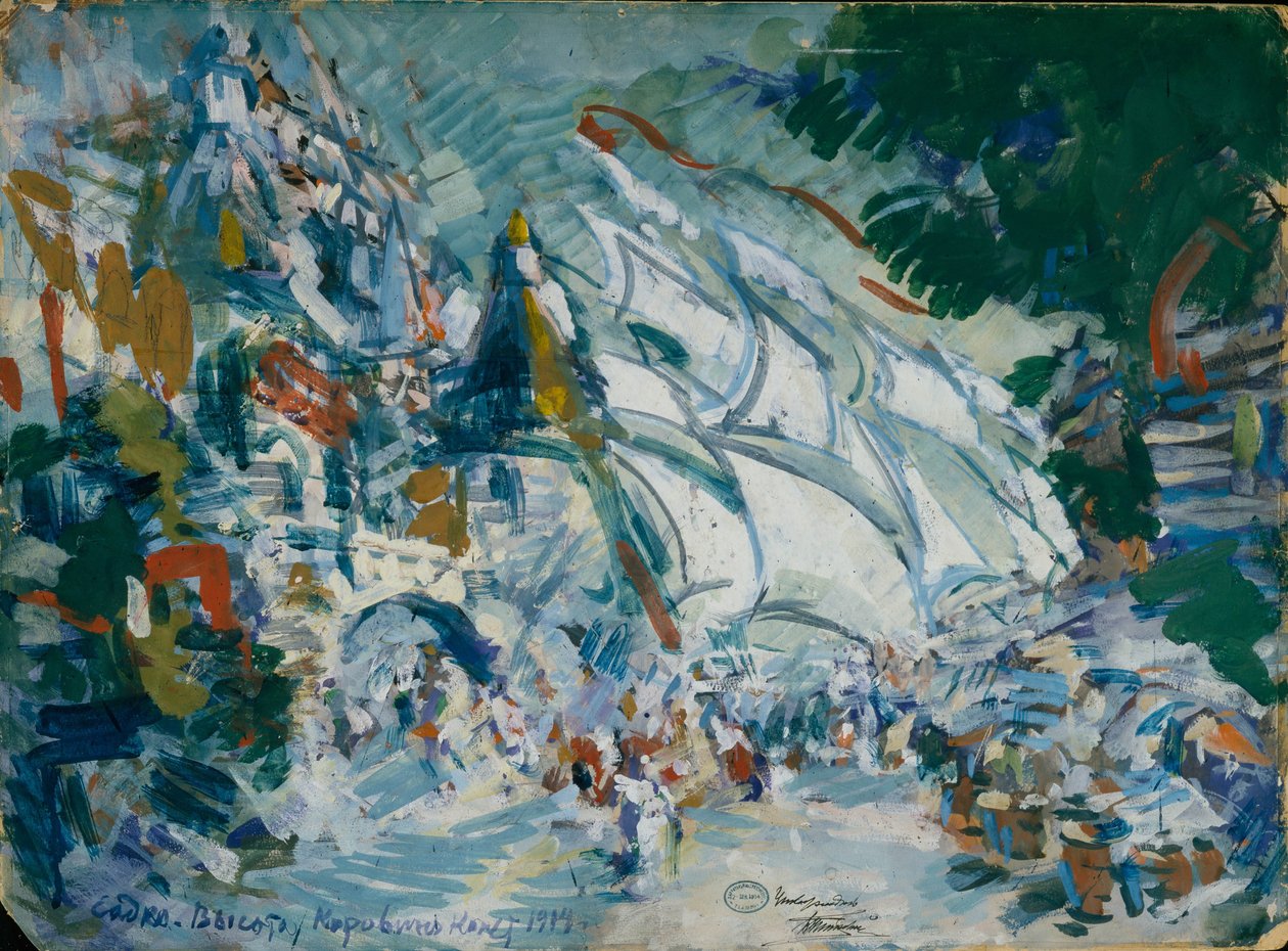 Sadko operası için sahne tasarımı, N. Rimsky-Korsakov, 1906 by Konstantin Alekseevich Korovin