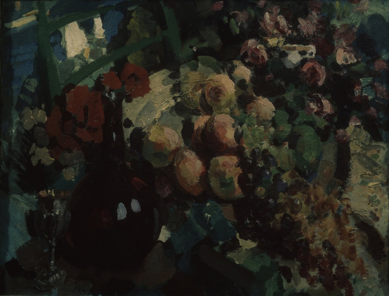 Natürmort. Asma ve meyveler, 1917 by Konstantin Alekseevich Korovin