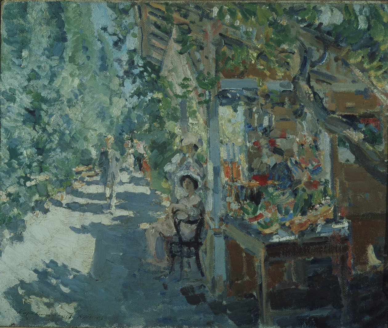 Kırım. Meyve dükkanı, 1913 by Konstantin Alekseevich Korovin