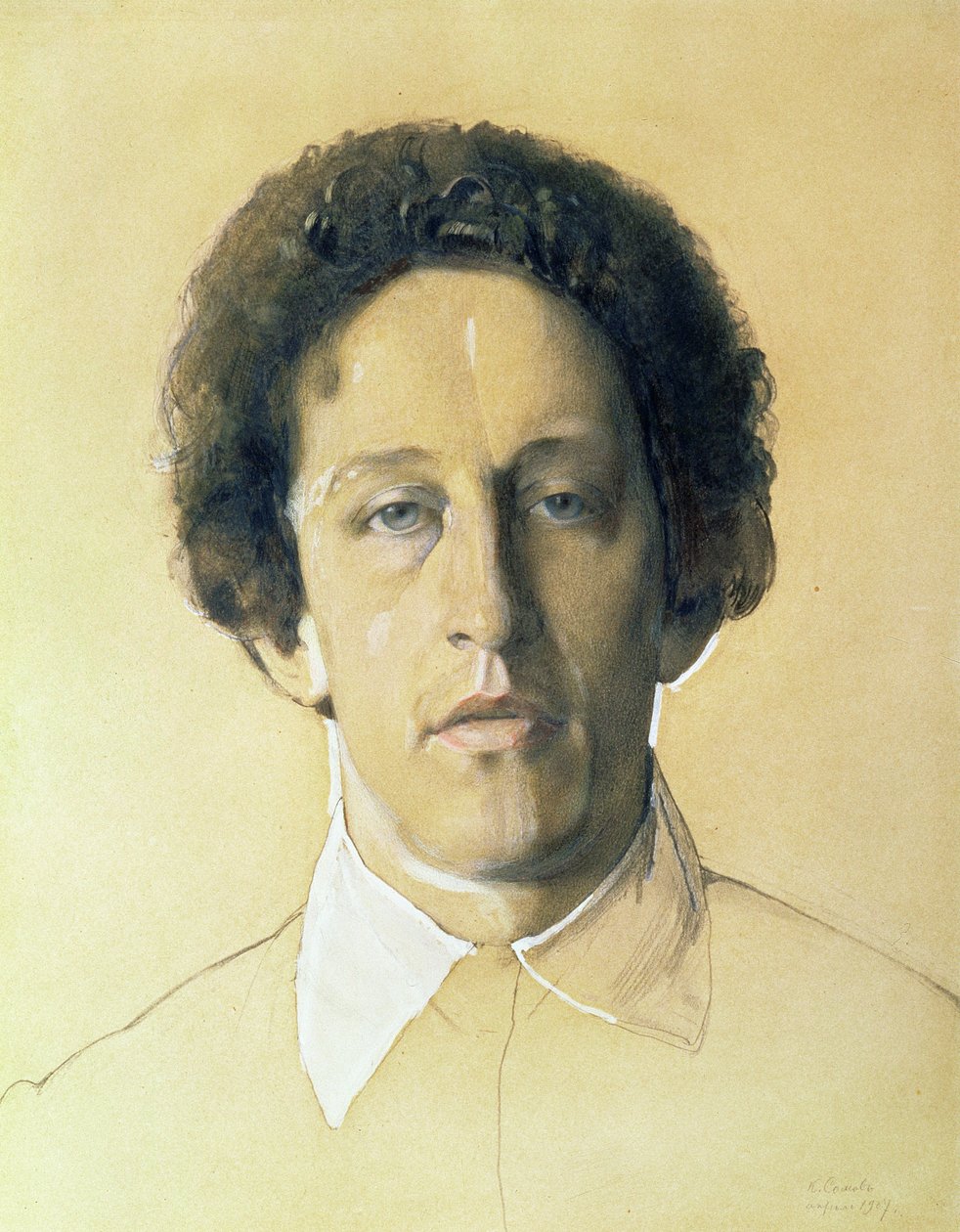 Aleksandr Aleksandrovich Blok'un Portresi (1880-1921) by Konstantin Andreevic Somov