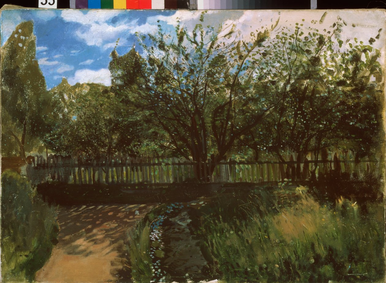 Küçük bir bahçe. Konstantin (Constantin) Andreyevich Somov