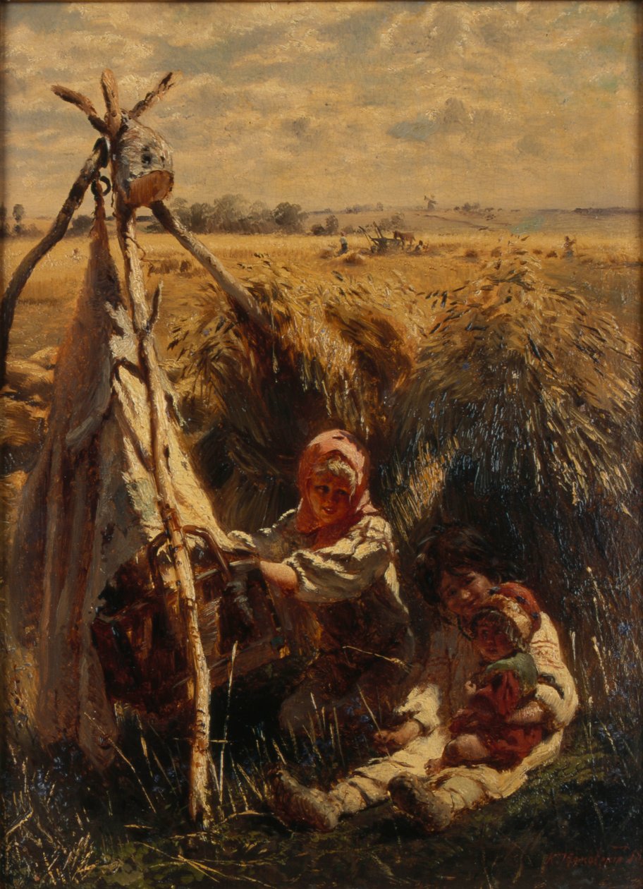 Tarladaki Çocuklar, 1870 by Konstantin Egorovich Makovsky