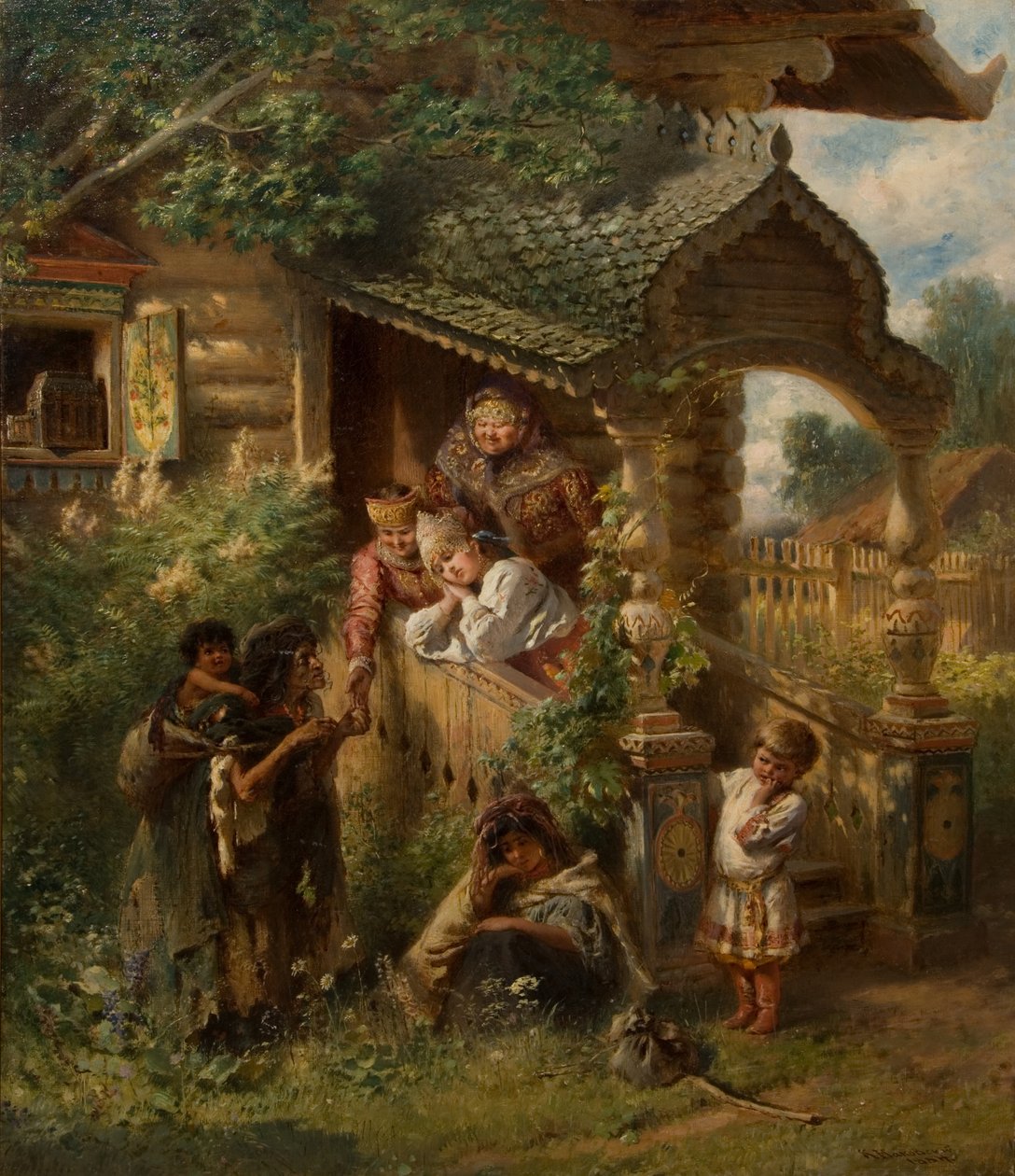 Falcılık, 1884 by Konstantin Egorovich Makovsky