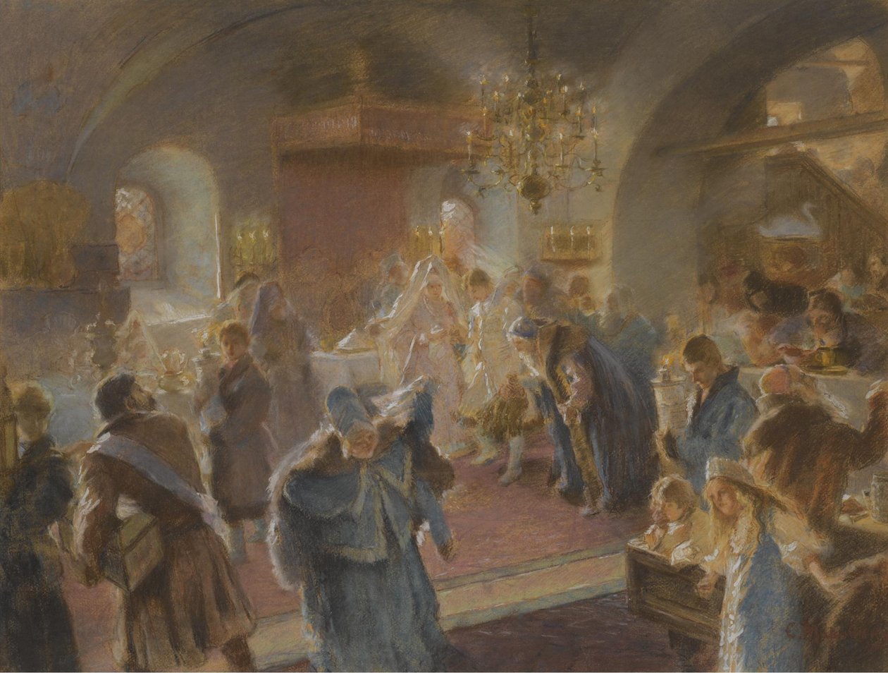 Şerbetçiotu serpme çalışması by Konstantin Egorovich Makovsky