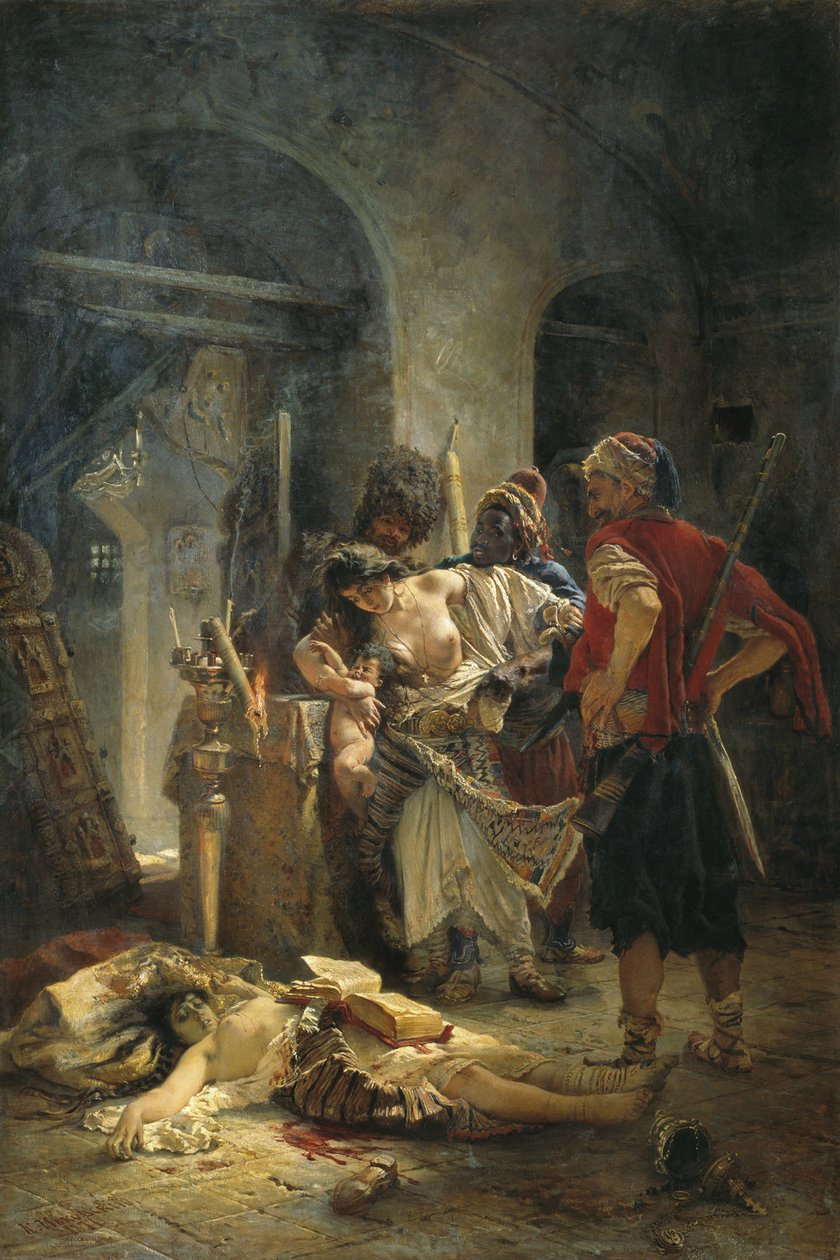 Bulgar Şehitleri, 1877 by Konstantin Egorovich Makovsky