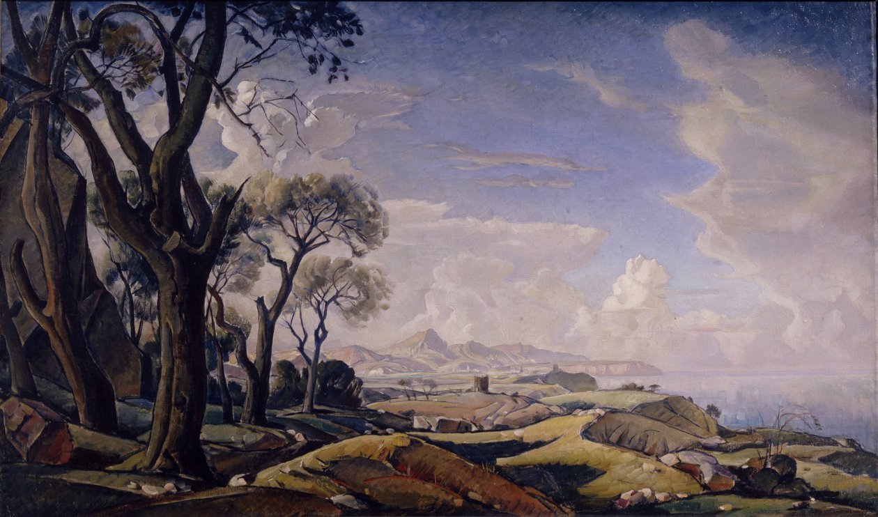 Ağaçlı manzara, 1927 by Konstantin Fyodorovich Bogayevsky