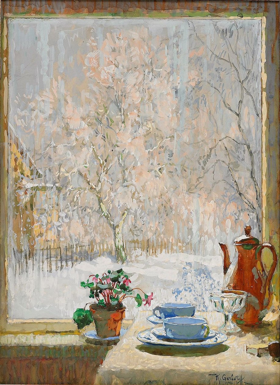 Kışın Pencereden, 1945 by Konstantin Ivanovich Gorbatov