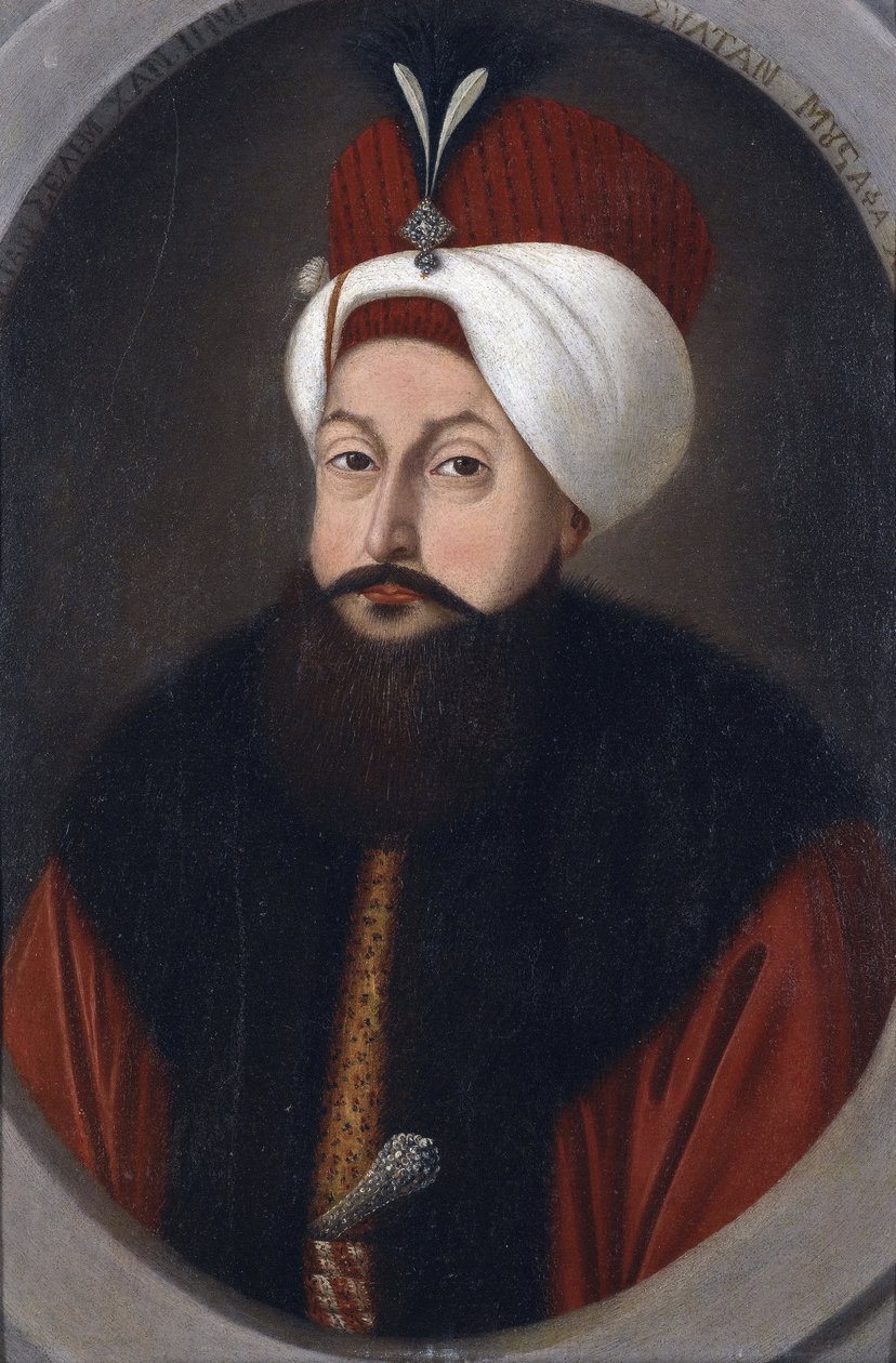 Sultan III. Selim (1761-1808) - Peinture de Konstantin Kapıdağlı (aktif 1789-1806), c. 1800 - Karton üzeri yağlı boya, 37x26 - Özel Koleksiyon by Konstantin Kapidagli