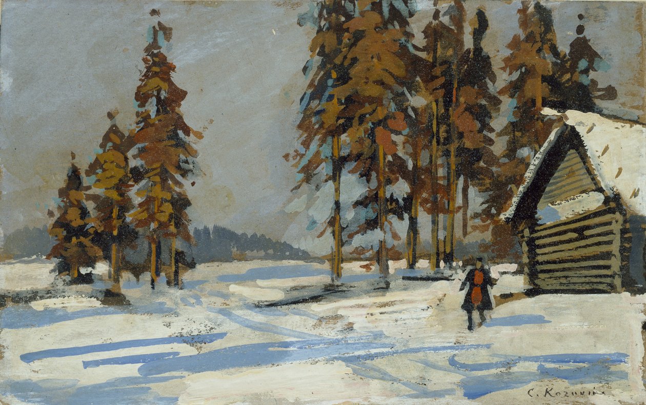 Kış Manzarası, 20. yüzyılın başı by Konstantin Korovin