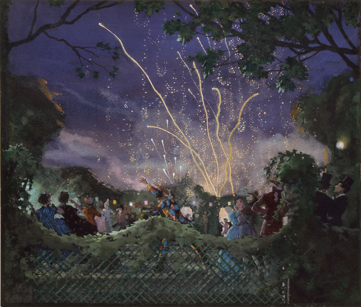 Havai fişekler, 1929 by Konstantin Somov
