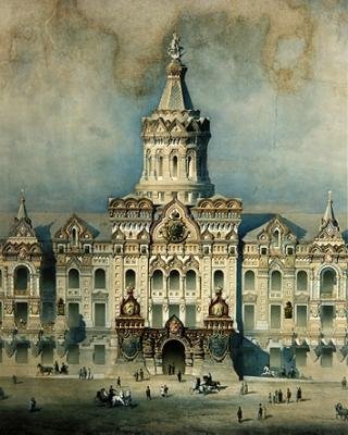 Moskova Şehir Duması için bir tasarımdan detay by Konstantin Tersky