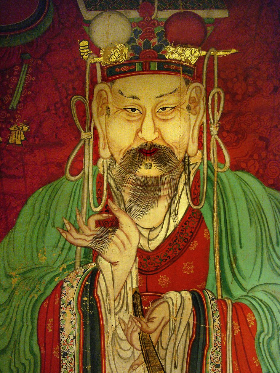 Detay, Yedinci Kral'ın portresi (Sejo by Korean School
